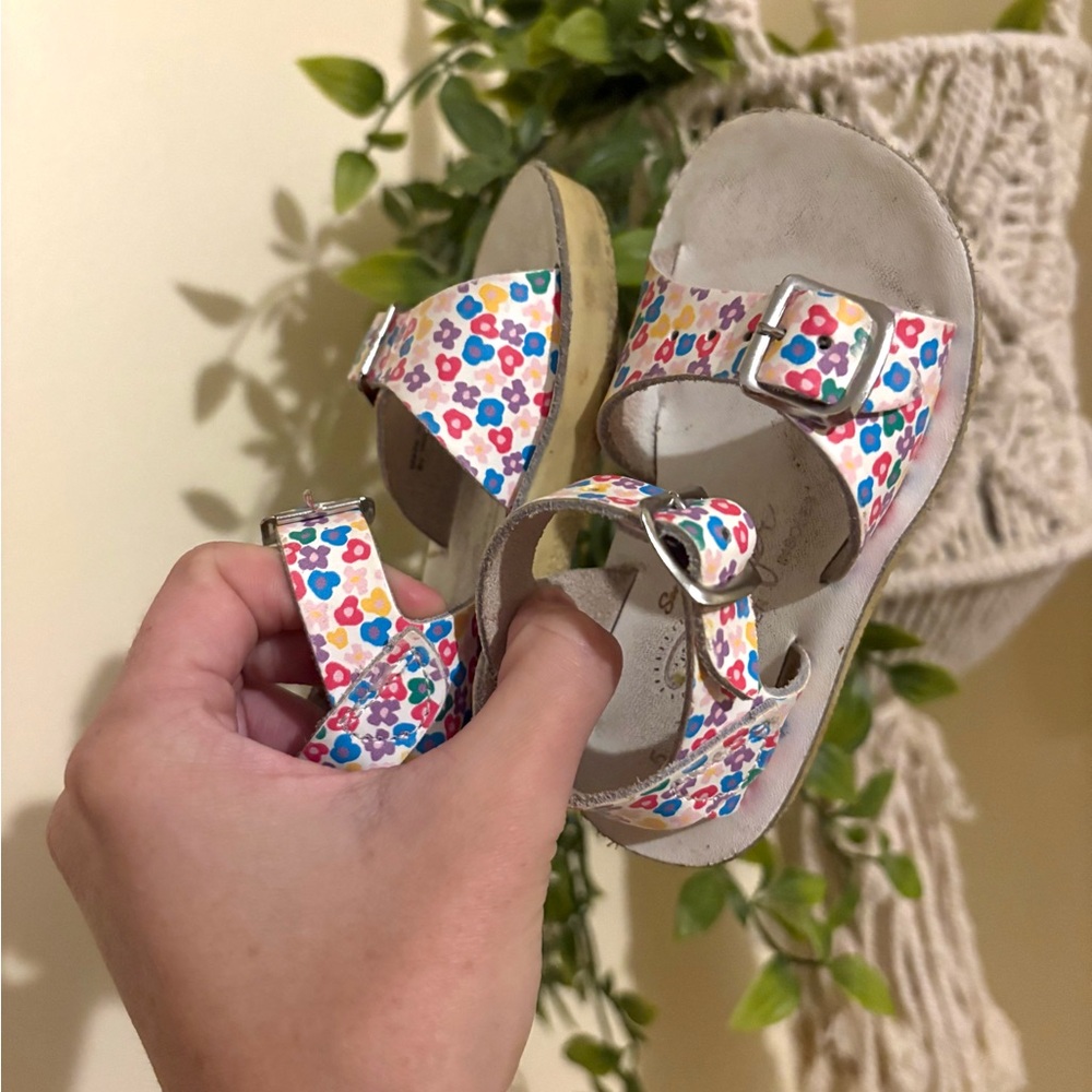 Colorful Floral Kids Sandals 5c